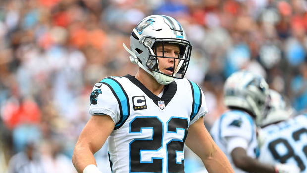 Carolina Panthers running back Christian McCaffrey